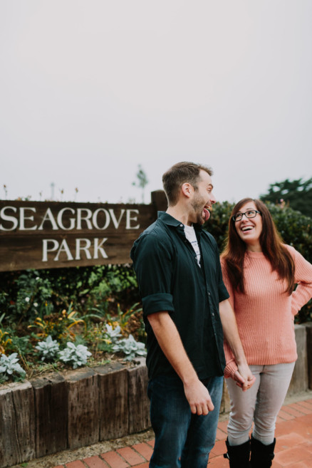 A Foggy Beach Engagement – Photo by Let's Frolic Together