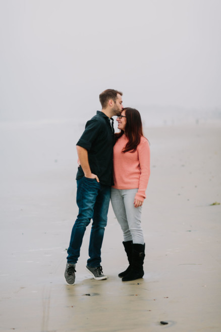 A Foggy Beach Engagement – Photo by Let's Frolic Together