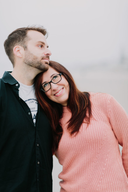 A Foggy Beach Engagement – Photo by Let's Frolic Together