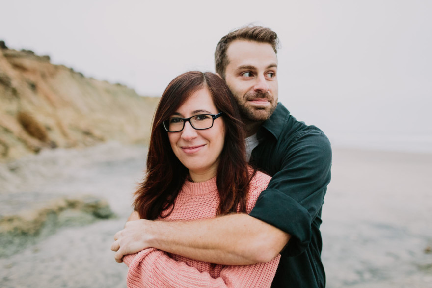 A Foggy Beach Engagement – Photo by Let's Frolic Together