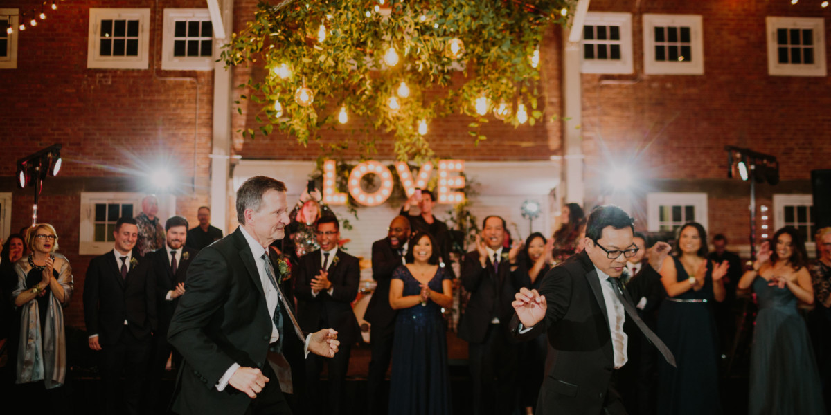 Feels-Filled Brick Wedding Bash – Photo by Let's Frolic Together