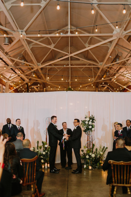 Feels-Filled Brick Wedding Bash – Photo by Let's Frolic Together
