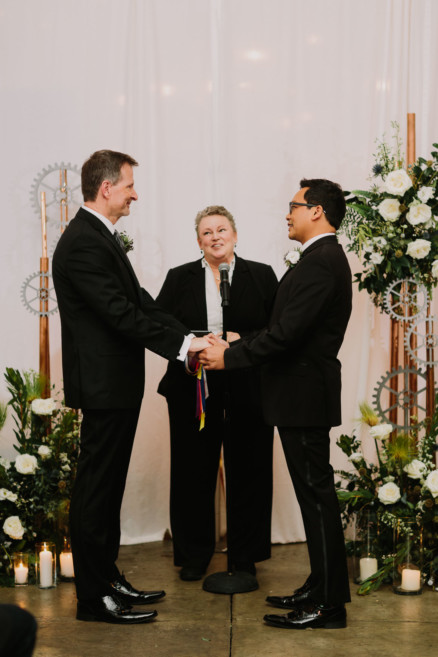 Feels-Filled Brick Wedding Bash – Photo by Let's Frolic Together