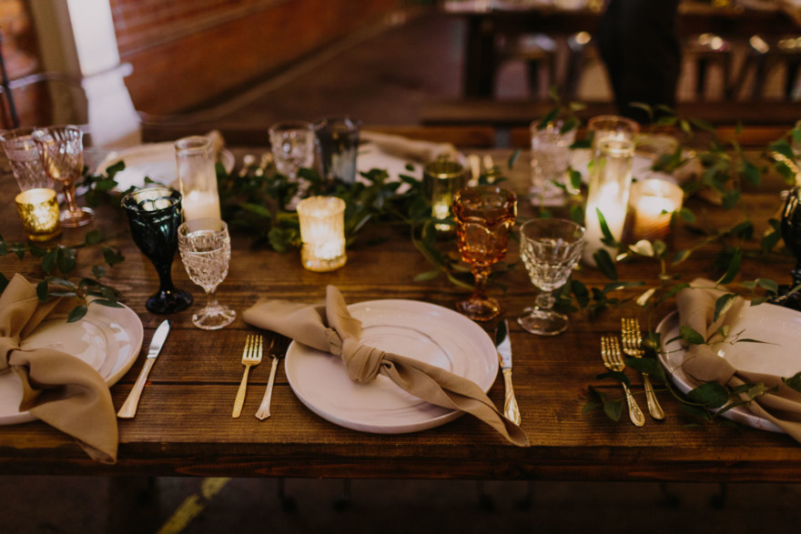 Feels-Filled Brick Wedding Bash – Photo by Let's Frolic Together