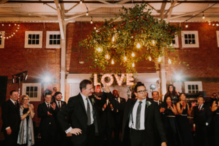 Feels-Filled Brick Wedding Bash – Photo by Let's Frolic Together