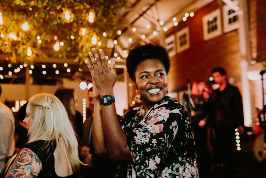 Feels-Filled Brick Wedding Bash – Photo by Let's Frolic Together