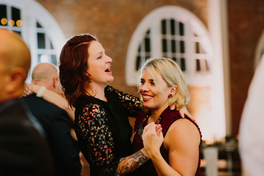 Feels-Filled Brick Wedding Bash – Photo by Let's Frolic Together