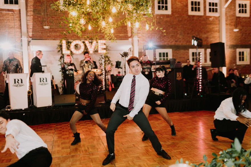 Feels-Filled Brick Wedding Bash – Photo by Let's Frolic Together