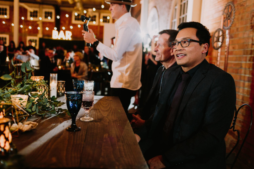 Feels-Filled Brick Wedding Bash – Photo by Let's Frolic Together