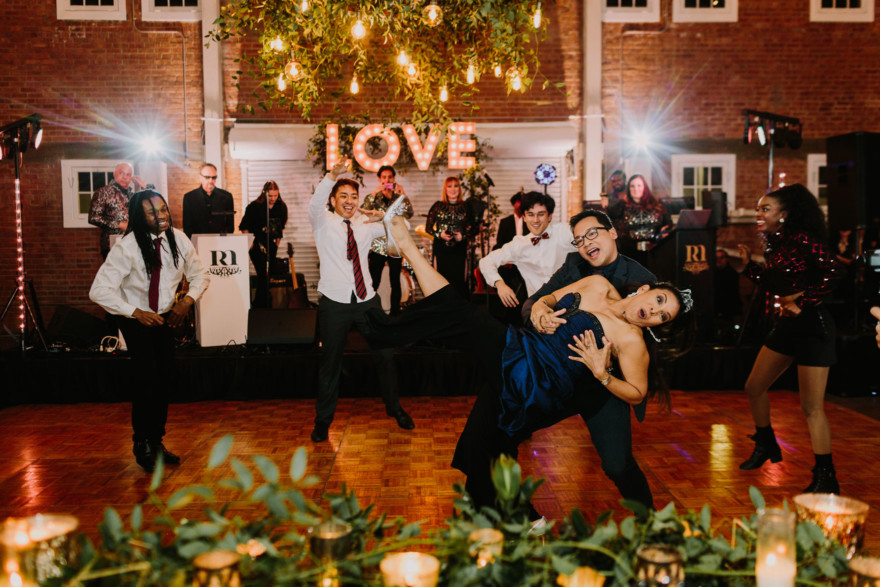 Feels-Filled Brick Wedding Bash – Photo by Let's Frolic Together