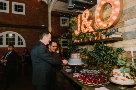 Feels-Filled Brick Wedding Bash – Photo by Let's Frolic Together