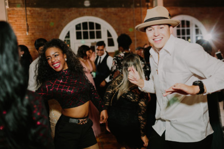 Feels-Filled Brick Wedding Bash – Photo by Let's Frolic Together