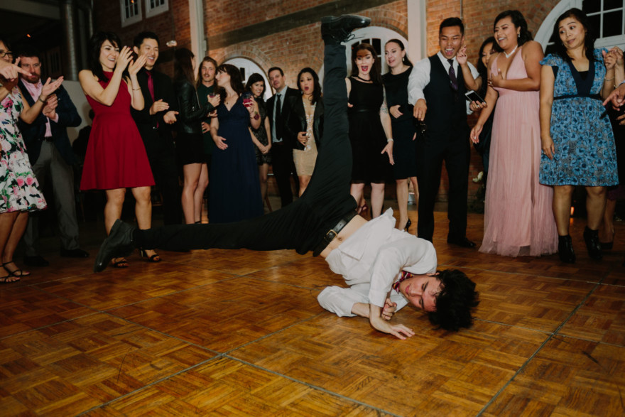 Feels-Filled Brick Wedding Bash – Photo by Let's Frolic Together