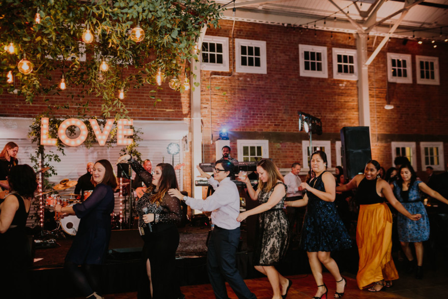 Feels-Filled Brick Wedding Bash – Photo by Let's Frolic Together