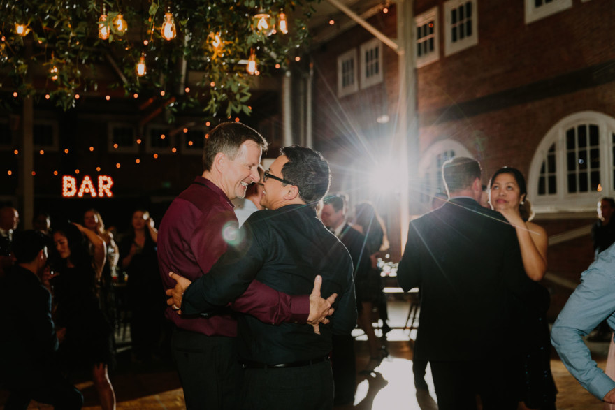 Feels-Filled Brick Wedding Bash – Photo by Let's Frolic Together