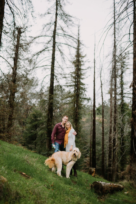 A Fur-Filled Engagement Stroll – Photo by Let's Frolic Together