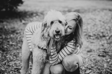 A Fur-Filled Engagement Stroll – Photo by Let's Frolic Together