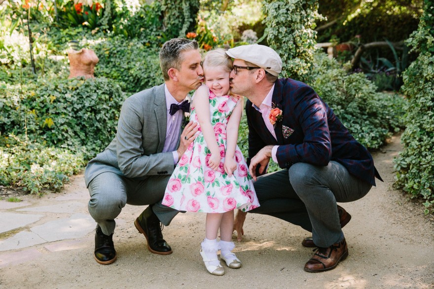 Colorful Poolside Garden Wedding – Photo by Let's Frolic Together