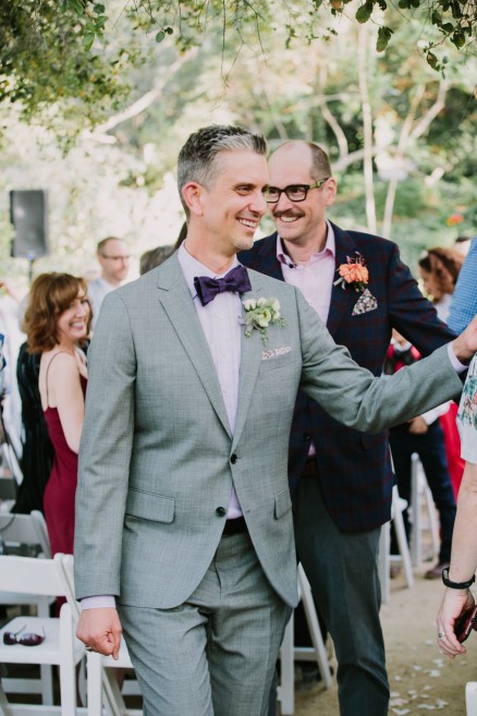 Colorful Poolside Garden Wedding – Photo by Let's Frolic Together