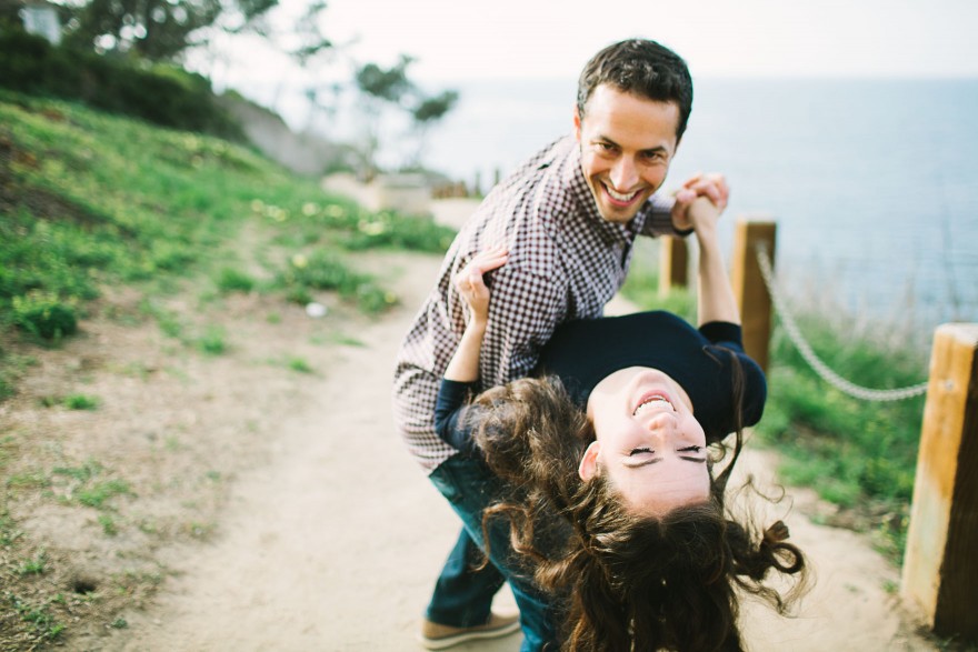 Coastal Caverns Engagement in La Jolla – Photo by Let's Frolic Together