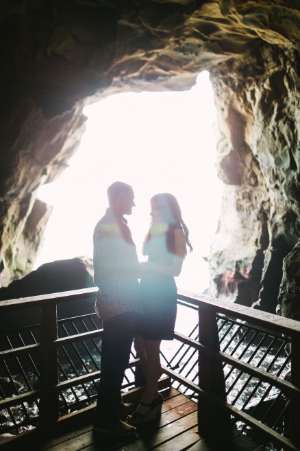 Coastal Caverns Engagement in La Jolla – Photo by Let's Frolic Together