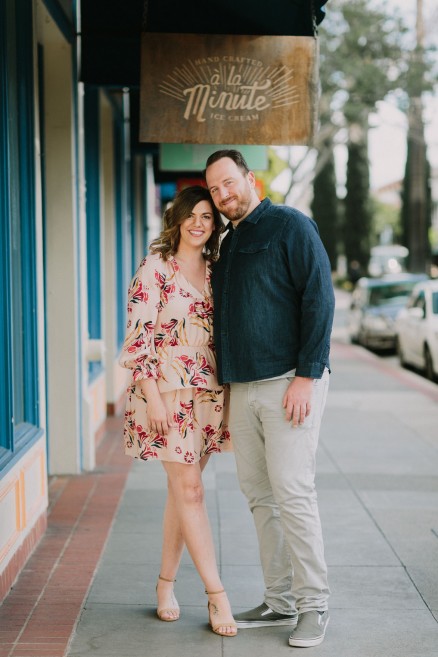 Old Town Ice Cream Engagement – Photo by Let's Frolic Together