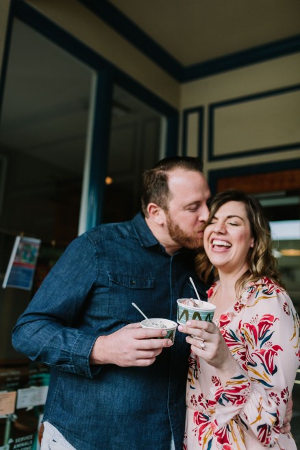 Old Town Ice Cream Engagement – Photo by Let's Frolic Together