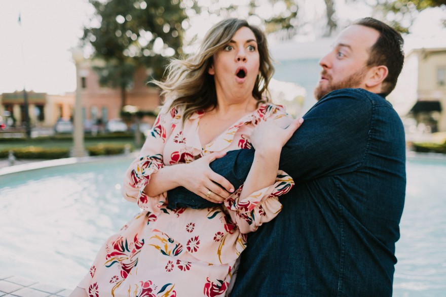 Old Town Ice Cream Engagement – Photo by Let's Frolic Together