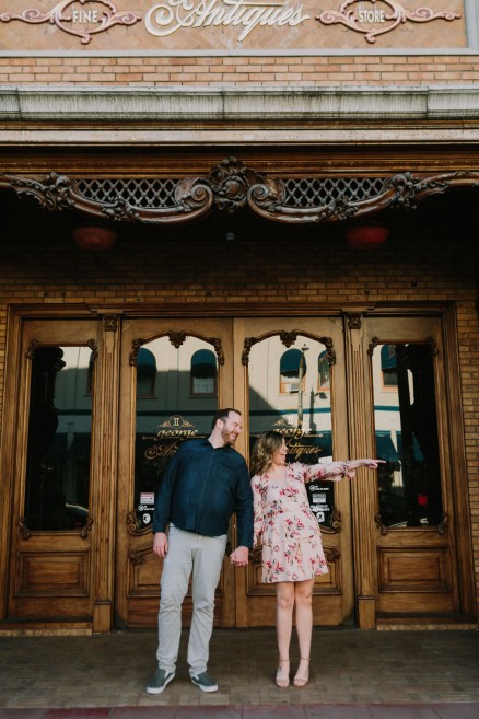 Old Town Ice Cream Engagement – Photo by Let's Frolic Together