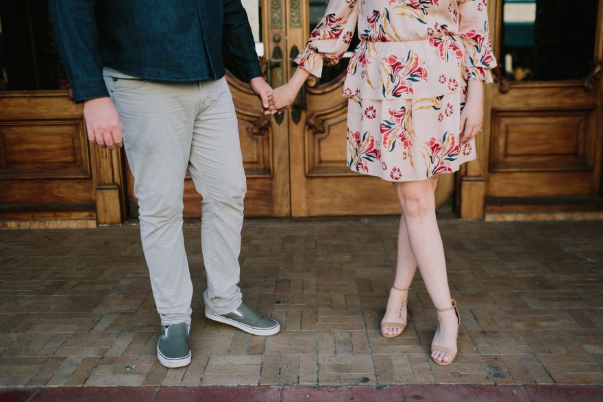 Old Town Ice Cream Engagement – Photo by Let's Frolic Together