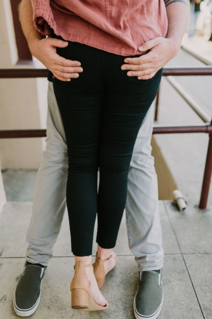 Old Town Ice Cream Engagement – Photo by Let's Frolic Together