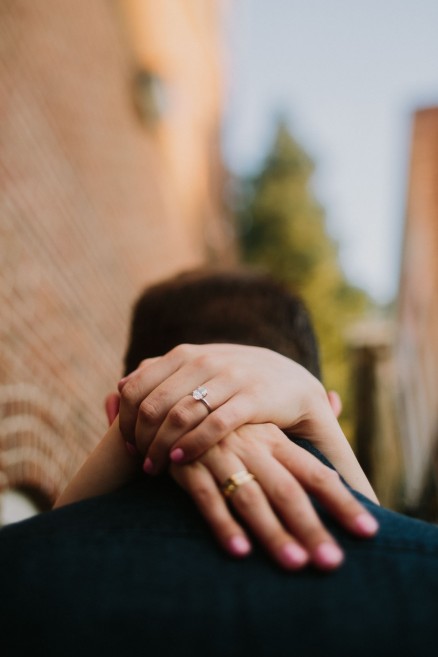 Old Town Ice Cream Engagement – Photo by Let's Frolic Together
