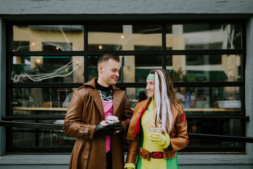 Gambit & Rogue: Halloween Engagement – Photo by Let's Frolic Together