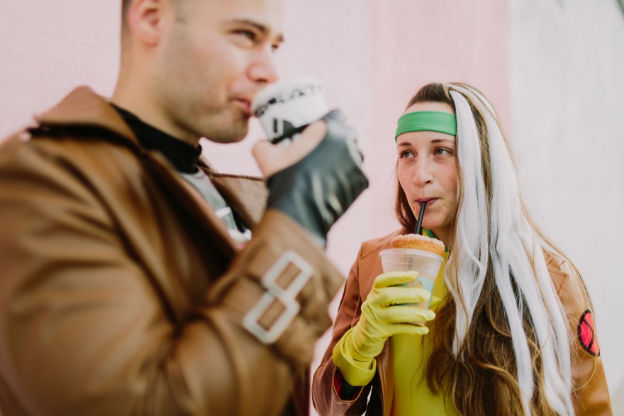 Gambit & Rogue: Halloween Engagement – Photo by Let's Frolic Together