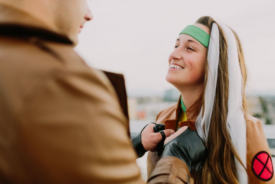 Gambit & Rogue: Halloween Engagement – Photo by Let's Frolic Together