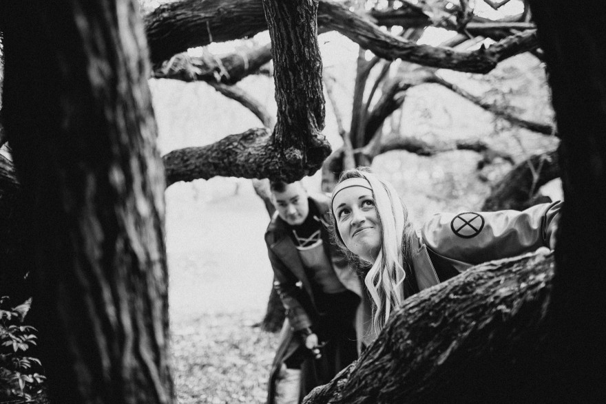 Gambit & Rogue: Halloween Engagement – Photo by Let's Frolic Together