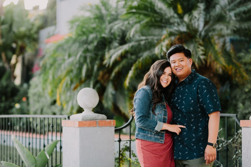 A Pizza & Puppy Engagement – Photo by Let's Frolic Together