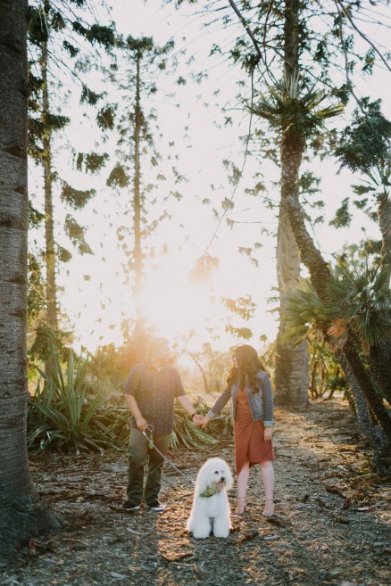 A Pizza & Puppy Engagement – Photo by Let's Frolic Together