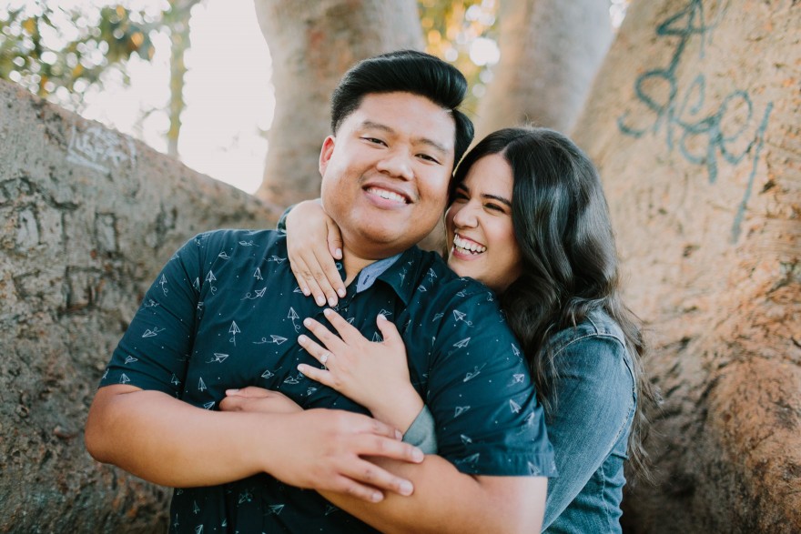 A Pizza & Puppy Engagement – Photo by Let's Frolic Together