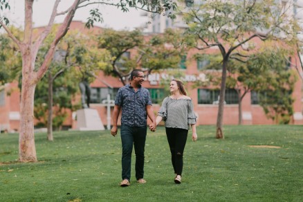 Playful Downtown Couple Fun – Photo by Let's Frolic Together