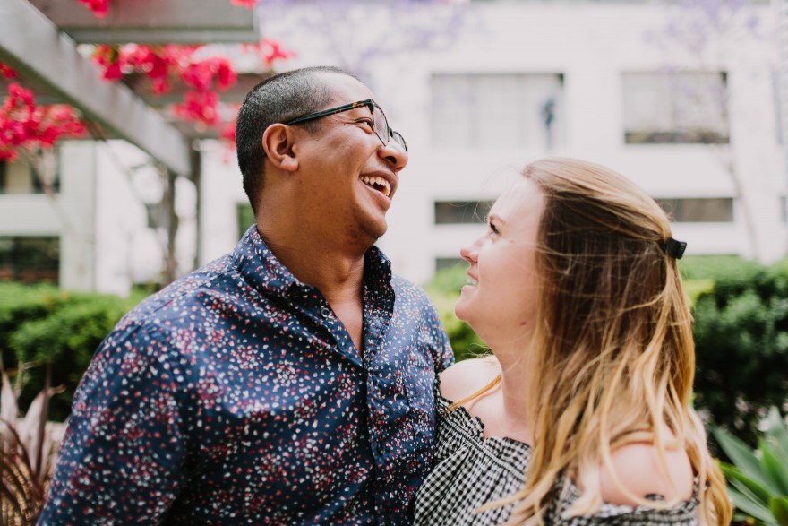 Playful Downtown Couple Fun – Photo by Let's Frolic Together