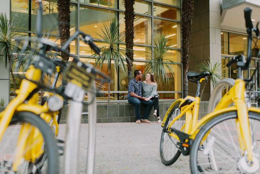 Playful Downtown Couple Fun – Photo by Let's Frolic Together