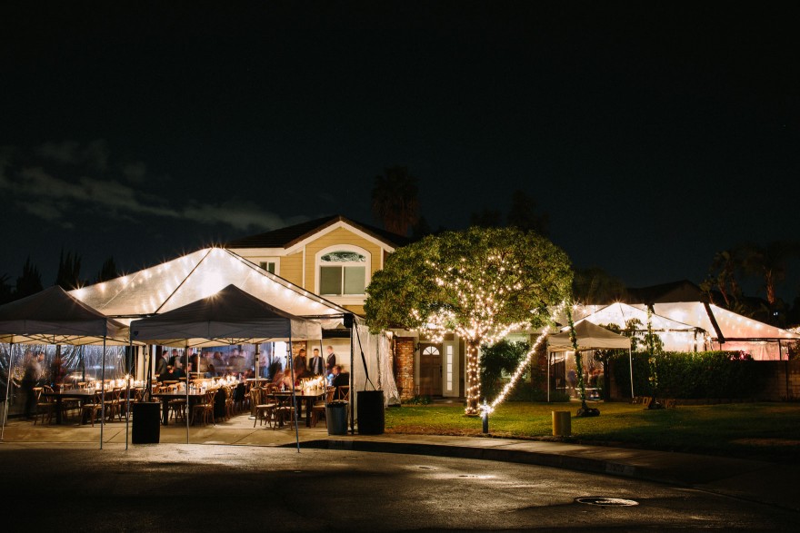 Twinkly Backyard Wedding Bash – Photo by Let's Frolic Together