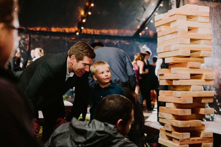 Twinkly Backyard Wedding Bash – Photo by Let's Frolic Together
