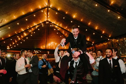Twinkly Backyard Wedding Bash – Photo by Let's Frolic Together