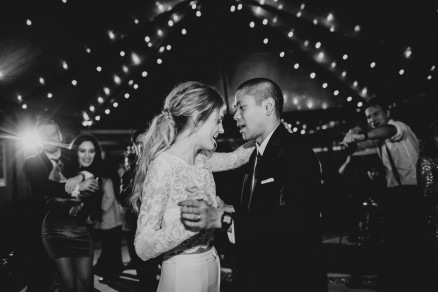 Twinkly Backyard Wedding Bash – Photo by Let's Frolic Together