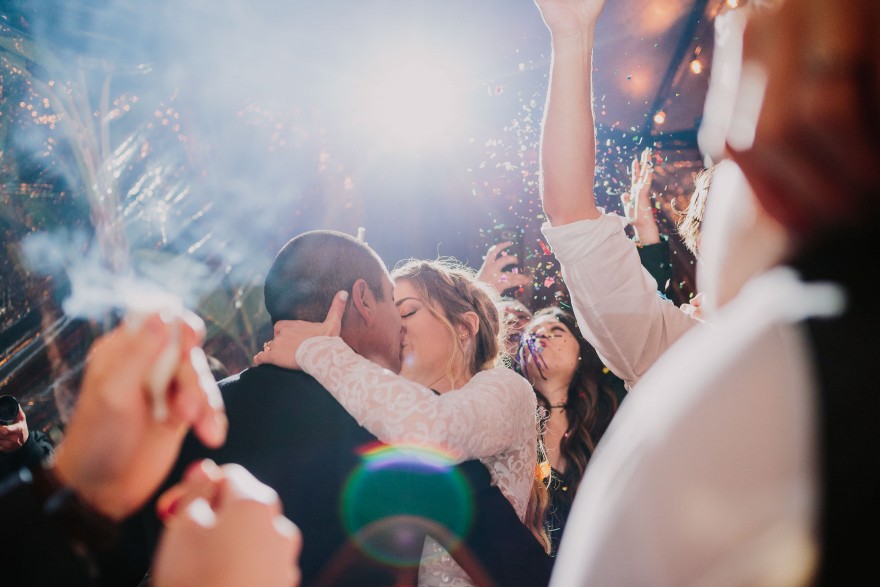 Twinkly Backyard Wedding Bash – Photo by Let's Frolic Together