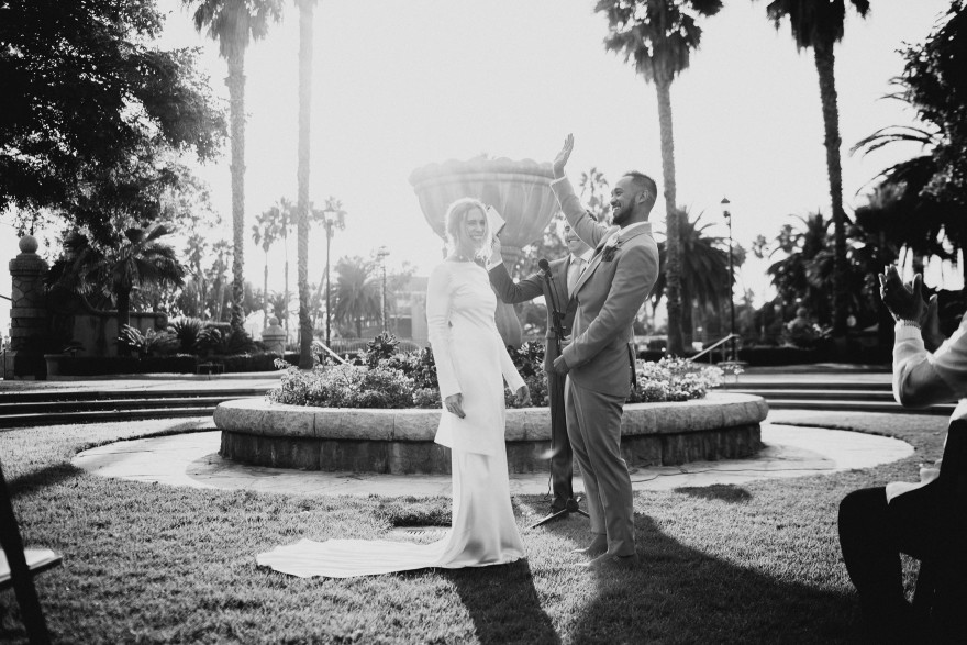Modern Santa Barbara Garden Wedding Bash &ndash; Photo by Let's Frolic Together