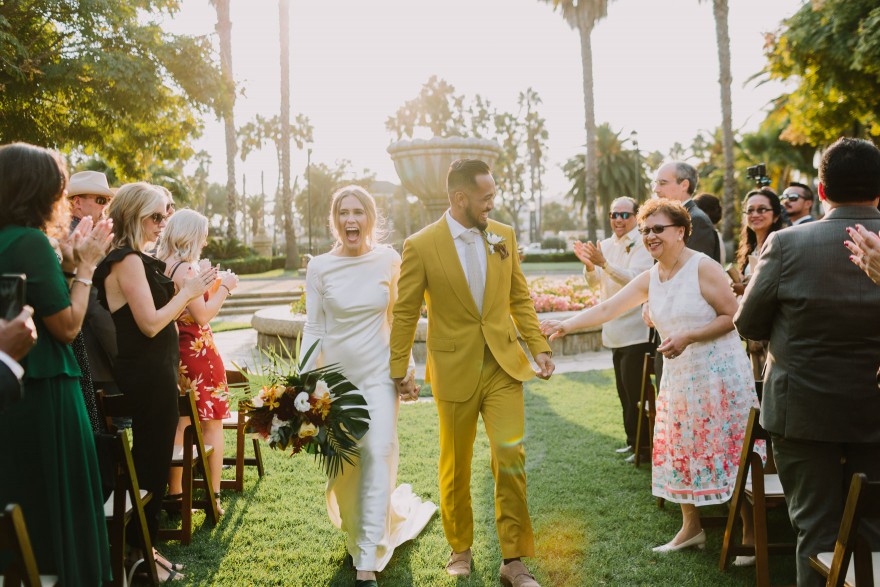 Modern Santa Barbara Garden Wedding Bash &ndash; Photo by Let's Frolic Together