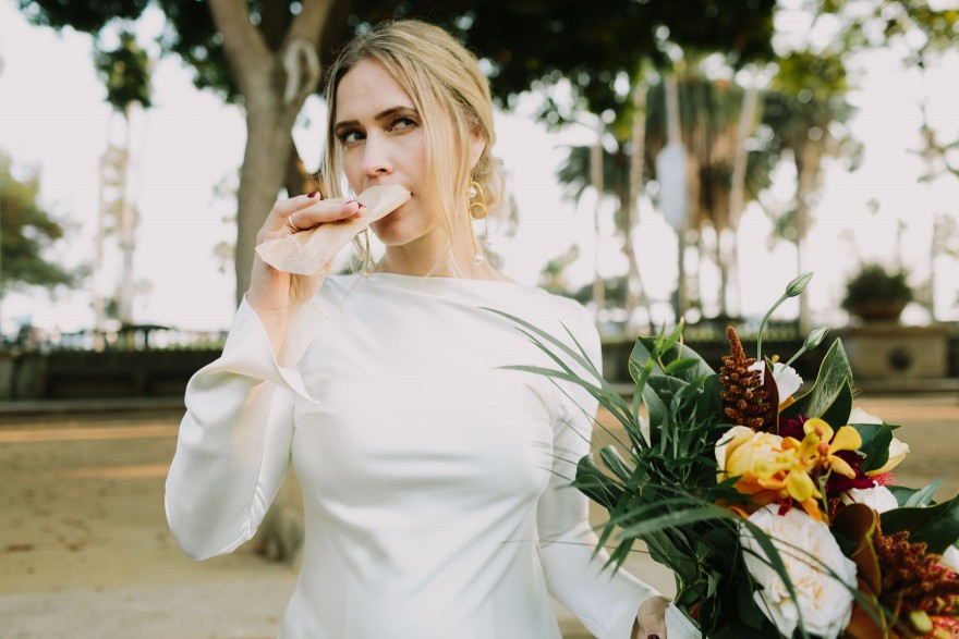 Modern Santa Barbara Garden Wedding Bash &ndash; Photo by Let's Frolic Together
